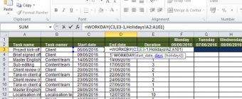 Configure your Gantt chart to take non-standard holidays into account